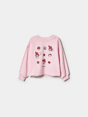 Свитшот Sela Hello Kitty My Melody для девочек, розовый, арт. 43825