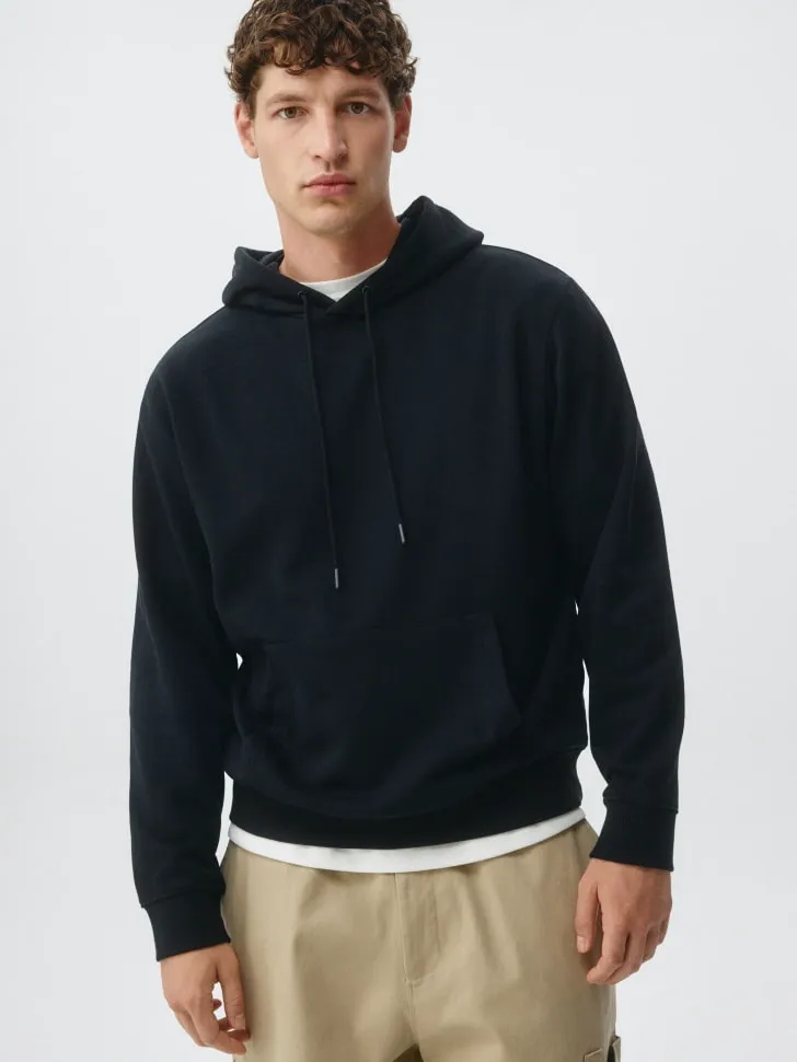 Худи из футера, синий, арт. 4393