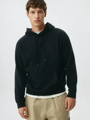 Худи из футера, синий, арт. 4393