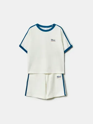 Комплект для мальчиков SELA футболка и шорты, разноцветный, арт. 43959