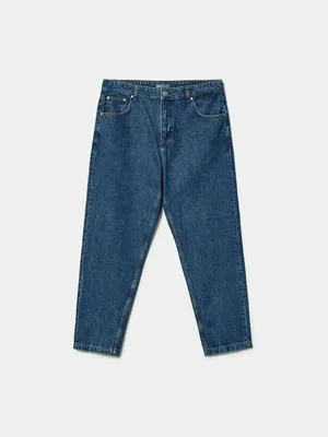 Мужские джинсы SELA расслабленного кроя со средней посадкой, синий, арт. 43968