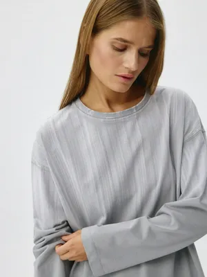 Лонгслив оверсайз с эффектом стирки, арт. 4419