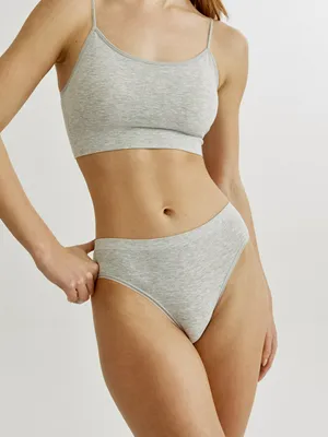 Трусы-слипы SELA, серый, арт. 44297