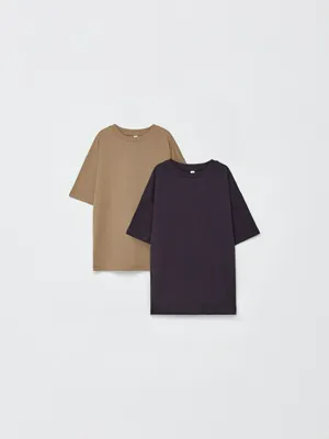 Набор из 2 базовых футболок детских, разноцветный, арт. 4433