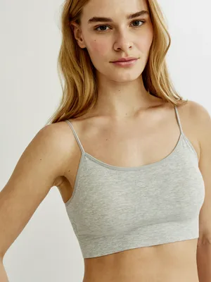 Базовый бюстгальтер-топ Sela, серый, арт. 44336