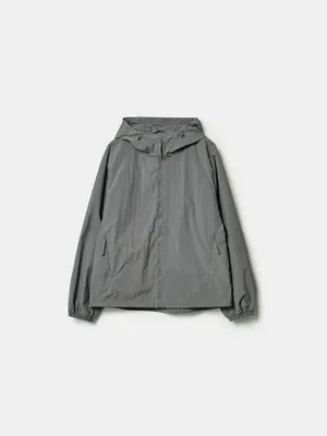 Ветровка SELA из жатой ткани, серый, арт. 44408