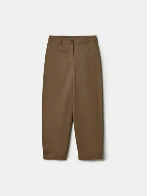 Укороченные брюки чиносы Sela, коричневый, арт. 44413