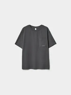 Футболка Sela оверсайз с карманом, серый, арт. 44417