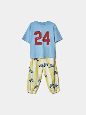 Пижама Sela для мальчиков с принтом, разноцветный, арт. 44423