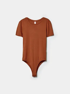 Боди Sela Young с коротким рукавом, коричневый, арт. 44427