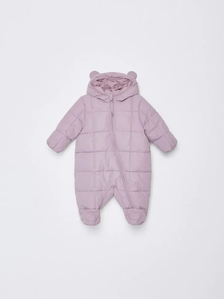 Стеганый комбинезон для малышей, фиолетовый, арт. 4444