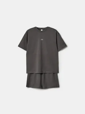 Комплект футболка и шорты SELA для мальчиков, серый, арт. 44445