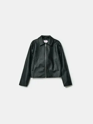 Куртка SELA Young из экокожи, черный, арт. 44450