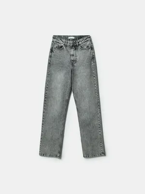 Джинсы SELA прямые на высокий рост из органического хлопка, серый, арт. 44487