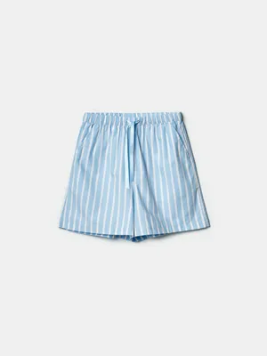 Хлопковые шорты SELA в полоску для девочек, разноцветный, арт. 44494