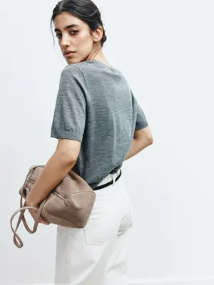 Джемпер SELA из шерсти, серый, арт. 44505