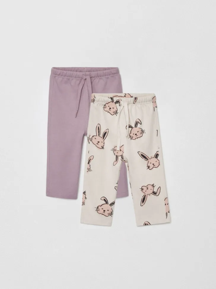 Набор из 2 брюк для малышей, разноцветный, арт. 4451