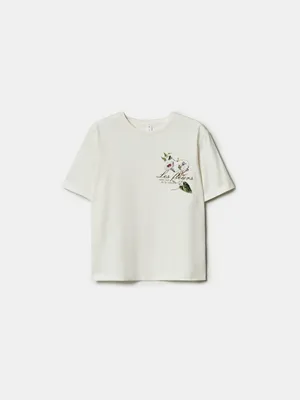 Футболка Sela с принтом, белый, арт. 44527