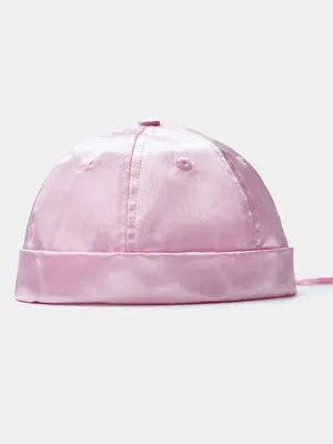 Sela Атласная кепка-докер с бантом для девочек, розовый, арт. 44546