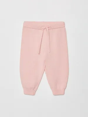 Вязаные брюки для малышей, розовый, арт. 4457