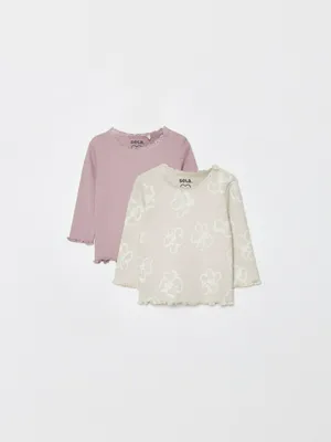 Набор из 2 лонгсливов для малышей, арт. 4460