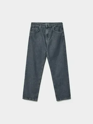 Джинсы SELA прямого кроя со средней посадкой, серый, арт. 44695