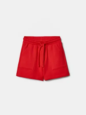 Шорты SELA базовые трикотажные для мальчиков, красный, арт. 44700