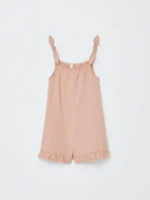 Трикотажный комбинезон SELA для девочек, зеленый, арт. 44702