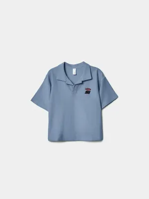 Поло SELA для мальчиков с коротким рукавом, голубой, арт. 44726