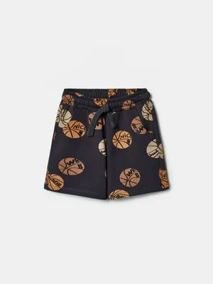 Трикотажные шорты SELA с принтом для мальчиков, синий, арт. 44733