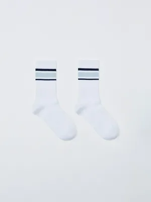 Высокие носки в рубчик, разноцветный, арт. 4474