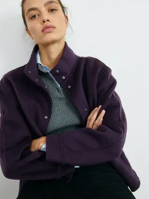 Базовое полупальто из смесовой шерсти, арт. 4485