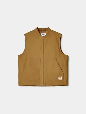 Утепленный жилет SELA ART PEOPLE Angry Brothers, коричневый, арт. 44924