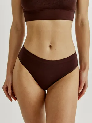 Базовые трусы-слипы Sela, коричневый, арт. 44935