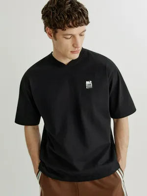 Футболка SELA прямого кроя с принтом Hello Kitty, черный, арт. 44938