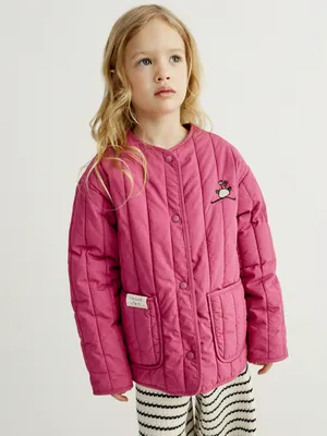 SELA Стеганая куртка для девочек, розовый, арт. 44942