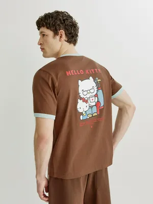 Футболка Sela с принтом Hello Kitty, коричневый, арт. 44976