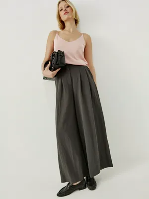 Широкие брюки Sela, серый, арт. 44978