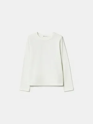 Базовый лонгслив Sela, белый, арт. 44991