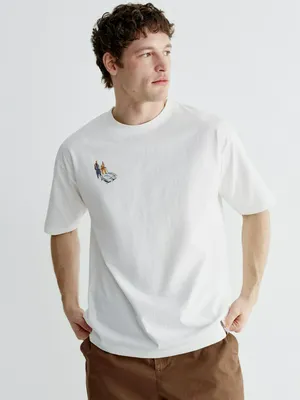 Футболка оверсайз Sela ART PEOPLE, белый, арт. 44993