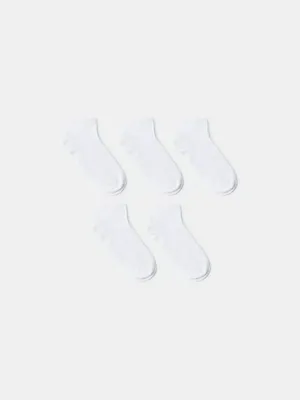 Набор коротких носков SELA (5 пар), белый, арт. 44994