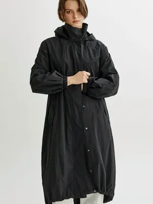 Плащ оверсайз SELA, черный, арт. 44999