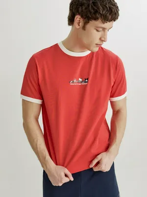 Футболка SELA с принтом Hello Kitty, красный, арт. 45003