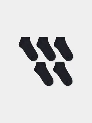 Короткие носки SELA (5 пар), черный, арт. 45024