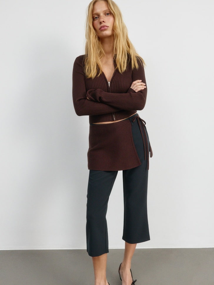 Вязаный пояс-баска SELA Young, арт. 4504