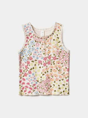 Топ SELA для девочек с цветочным принтом, разноцветный, арт. 45042