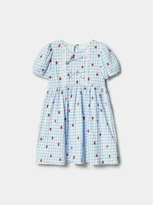 Трикотажное платье с принтом для девочек SELA, разноцветный, арт. 45055