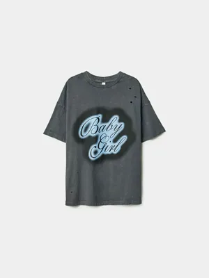 Футболка оверсайз SELA, серый, арт. 45067