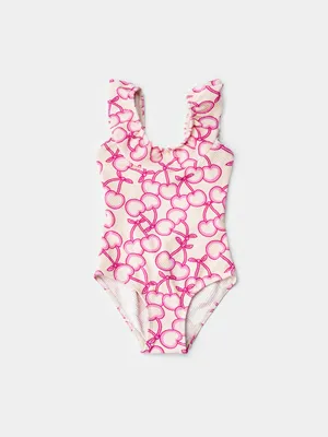 Слитный купальник SELA с принтом для девочек, разноцветный, арт. 45086