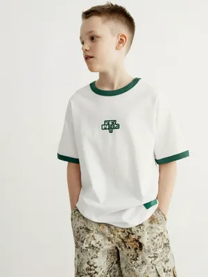 Футболка SELA Angry Brothers, белый, арт. 45391